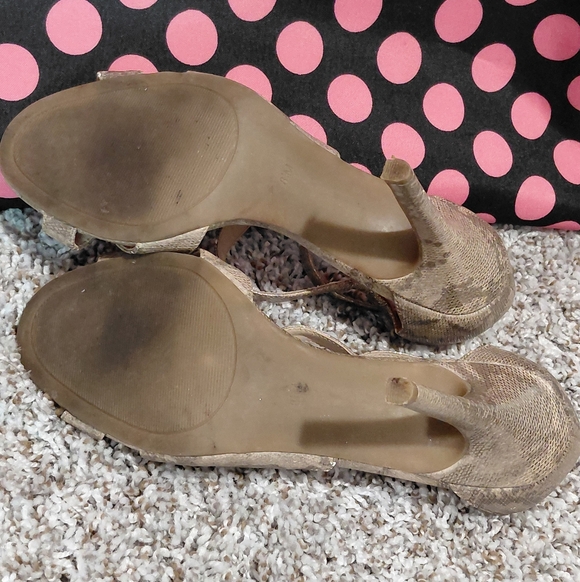 G by Guess Metallic Strappy Heels - Picture 7 of 7